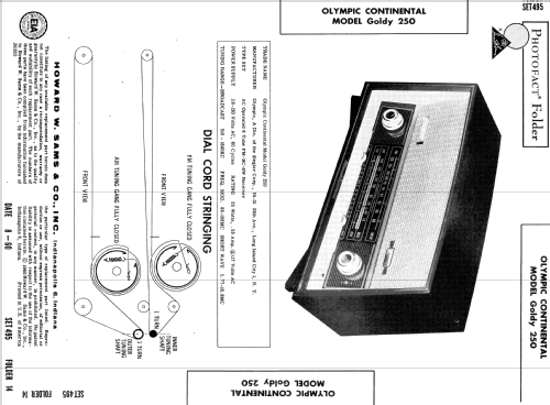 Olympic-Continental Goldy 250 27015; Olympic Radio & (ID = 587342) Radio