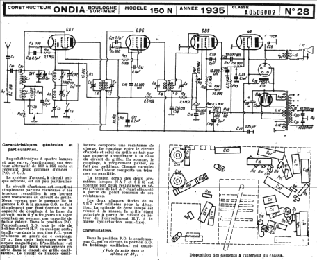 150N; Ondia Le Matériel; (ID = 222417) Radio