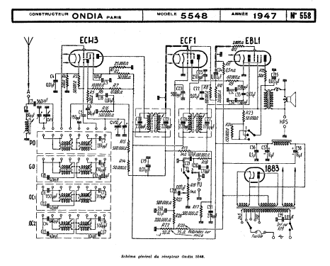 5548 Ch= 5546; Ondia Le Matériel; (ID = 68198) Radio