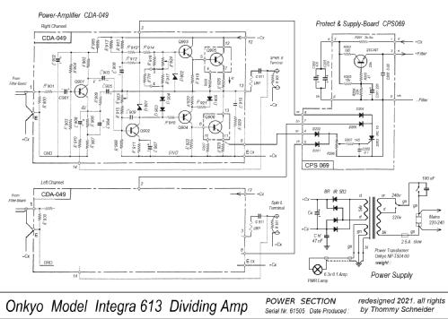 Integra Stereo Dividing Amplifier 613; Onkyo, Osaka Denki (ID = 2642584) Ampl/Mixer