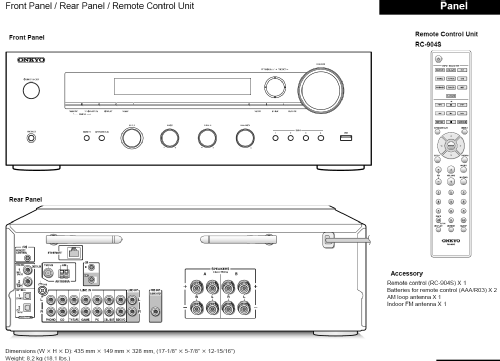 Network Stereo Receiver TX-8150; Onkyo, Osaka Denki (ID = 2606711) Radio