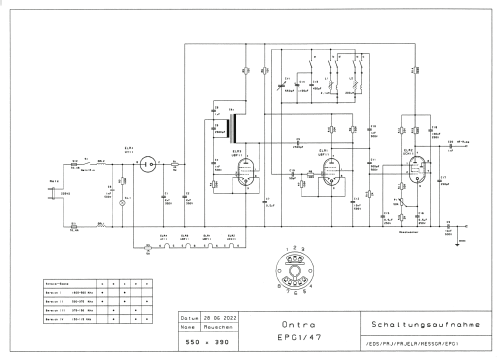 Empfänger-Prüfgenerator EPG I ; Ontra - Werkstätten; (ID = 2776816) Equipment