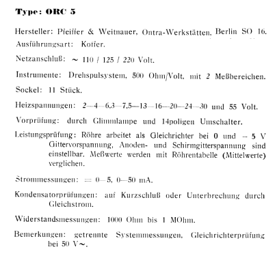 Röhrenpüfgerät ORC5; Ontra - Werkstätten; (ID = 2223056) Equipment