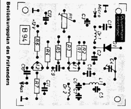 UKW - Prüfsender B 94; Oppermann Electronic (ID = 2046573) Equipment