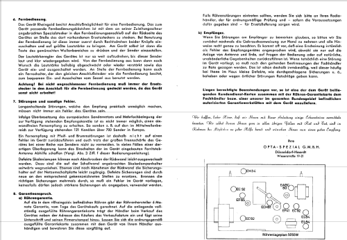 Rheingold 5055W; Opta-Spezial siehe (ID = 225112) Radio