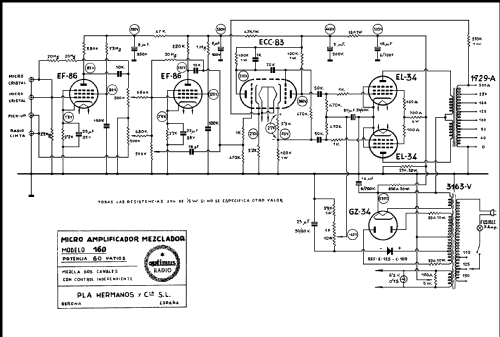 Siroco 160; Optimus; Gerona (ID = 328961) Ampl/Mixer