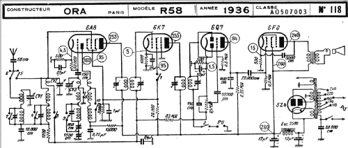 R58; ORA, Oradyne, Gérard (ID = 216349) Radio