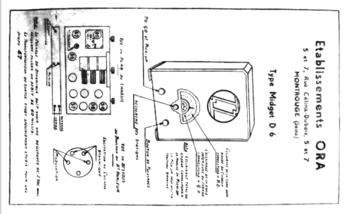 Midget D6; ORA, Oradyne, Gérard (ID = 2022317) Radio