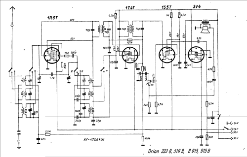 Qualiton B915; Orion; Budapest (ID = 164929) Radio