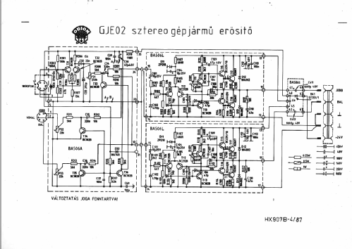 Stereo Audio Amplifier GJE021; Orion; Budapest (ID = 1684335) Ampl/Mixer