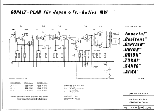 Hilton De Luxe Six Transistor OTR-6A; Unknown - CUSTOM (ID = 895632) Radio