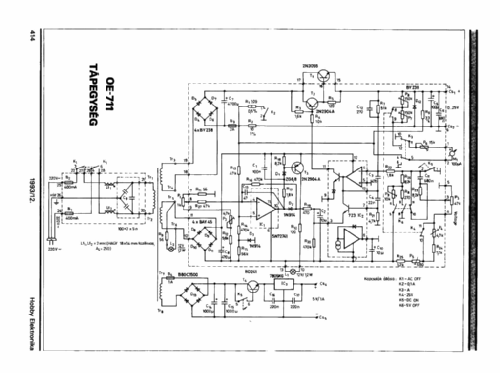 Dual Power Supply OE 711; Orvosi Müszer (ID = 2204764) A-courant