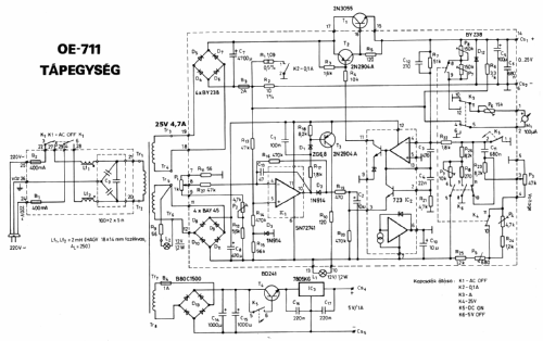 Dual Power Supply OE 711; Orvosi Müszer (ID = 2206289) A-courant