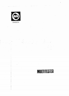 Digital Multitester OE-104; Orvosi Müszer (ID = 2902892) Equipment