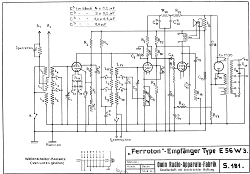 Ferroton E56W3; Owin; Hannover (ID = 1784549) Radio