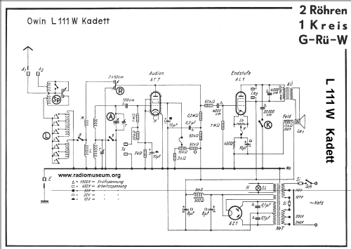 Kadett L111W ; Owin; Hannover (ID = 25701) Radio