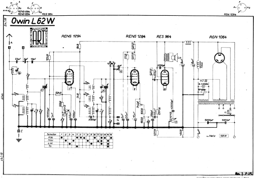 Weltklang L62W; Owin; Hannover (ID = 1780562) Radio