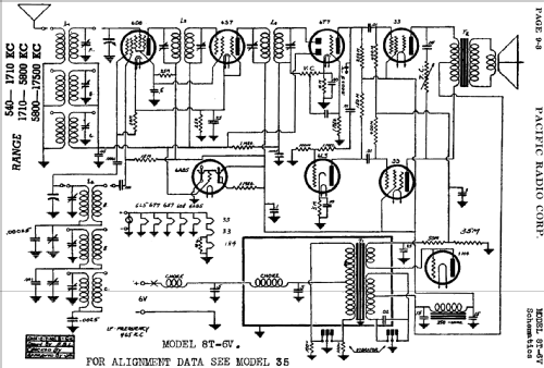 8T-6V ; Pacific Radio Corp.; (ID = 431649) Car Radio