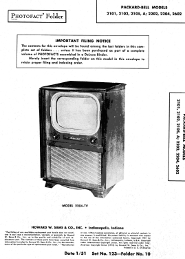 2105; Packard Bell Co.; (ID = 2850027) Television