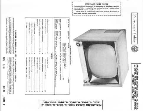 21DC2 Ch= 98D1; Packard Bell Co.; (ID = 2233498) Television