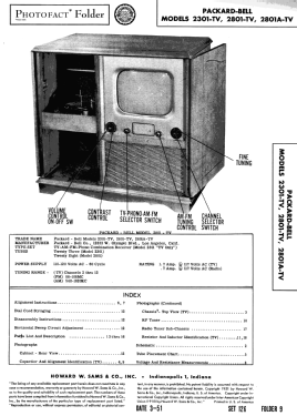 2801A-TV; Packard Bell Co.; (ID = 2874459) Television