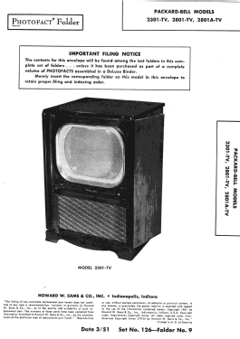 2801A-TV; Packard Bell Co.; (ID = 2874460) Fernseh-E