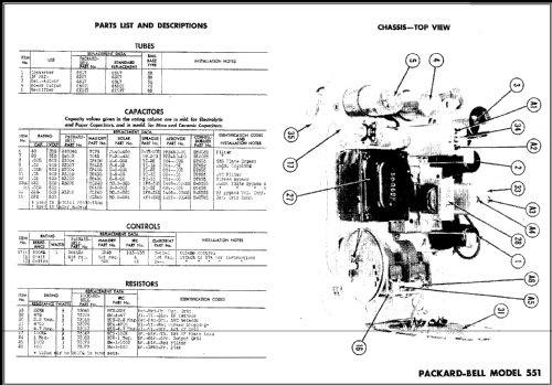 551 ; Packard Bell Co.; (ID = 475894) Radio