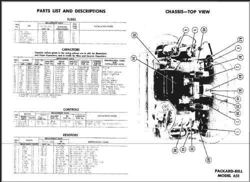 651 ; Packard Bell Co.; (ID = 476025) Radio