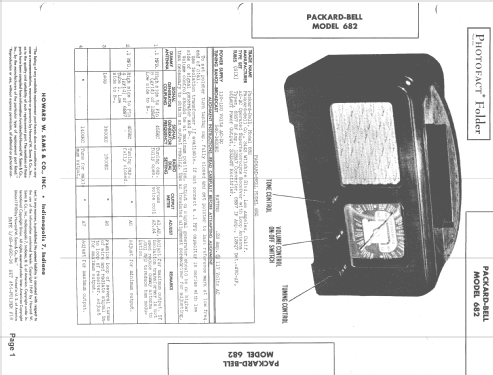 682 ; Packard Bell Co.; (ID = 1477809) Radio