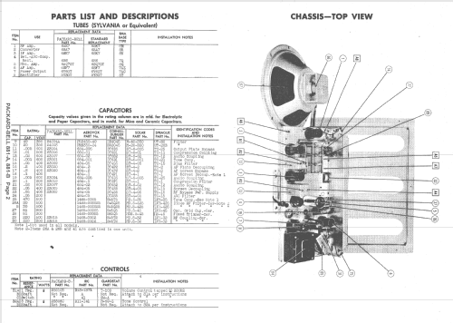 881-B ; Packard Bell Co.; (ID = 1408645) Radio