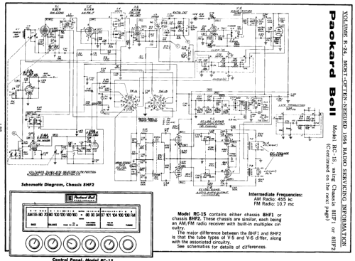 RC-1S Ch= 8HF1; Packard Bell Co.; (ID = 180052) Radio