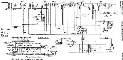 6 Tube Auto ; Packard Radio (ID = 435418) Radio