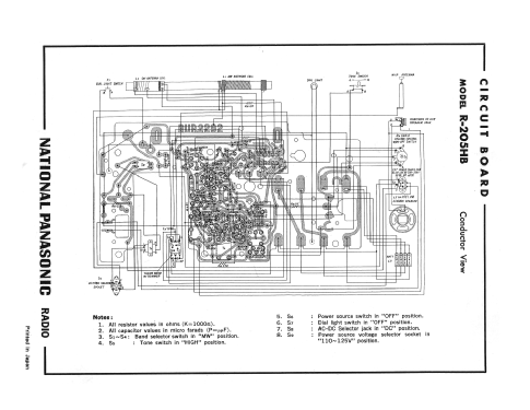 Panasonic 8 2-Band 8 Transistor R-205HB; Panasonic, (ID = 2023574) Radio