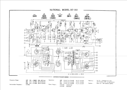 National All Transistor BT-352; Panasonic, (ID = 1673114) Radio