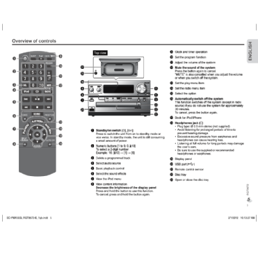 CD Stereo System SC-PMX5 ; Panasonic, (ID = 3043758) Radio