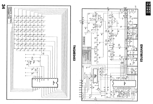 Colour Television TX-28W3C Ch= Euro1; Panasonic, (ID = 1698330) Television