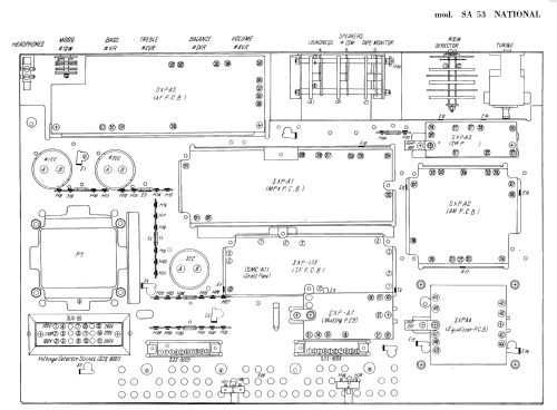 Integrated Sinto-Amplifier with ITL-OTL Circuit SA-53; Panasonic, (ID = 2960539) Radio