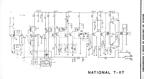 National 2 Band 8 Transistor Super Sensitive T-67; Panasonic, (ID = 1769654) Radio