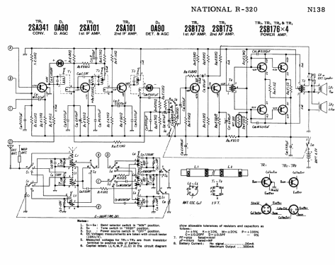 National Panasonic 3 Band 9 Transistor R-320; Panasonic, (ID = 1723151) Radio