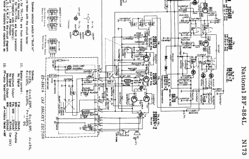 National Panasonic 4 Band 10 Transistor RF-884L Radio Panasonic ...