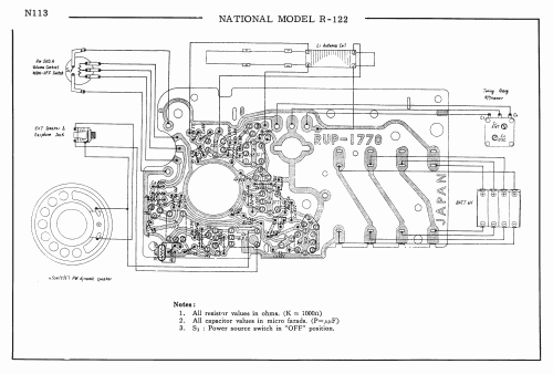 National Panasonic All Transistor R-122; Panasonic, (ID = 1705202) Radio