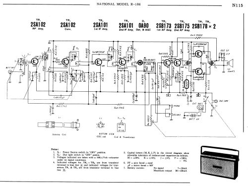 National Panasonic R-186; Panasonic, (ID = 1705814) Radio