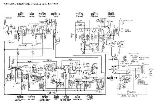 National Panasonic RF-705B; Panasonic, (ID = 2931353) Radio