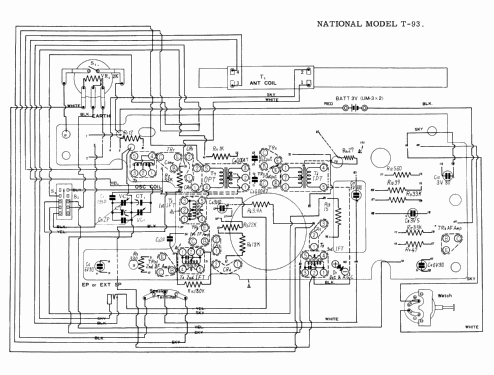 National Portalarm 6-Transistor T-93; Panasonic, (ID = 1728460) Radio