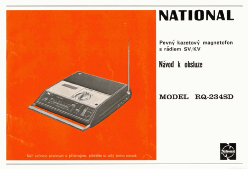 National RQ-234SD; Panasonic, (ID = 2892695) Radio