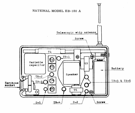 National Transistor 6 EB-180; Panasonic, (ID = 2773473) Radio