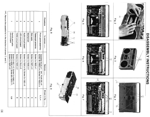 Panasonic - 4 Band Stereo Radio Cassette Recorder RX-5500LS; Panasonic, (ID = 1875867) Radio