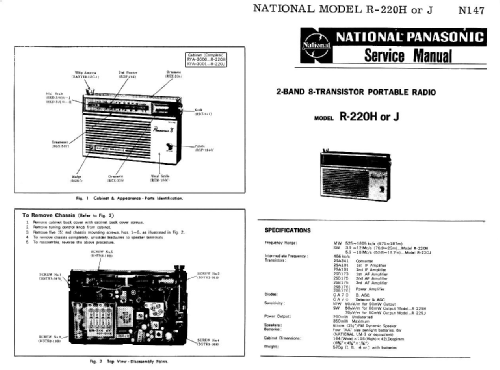 National Panasonic 'Panasonic 8' R-220H; Panasonic, (ID = 1555041) Radio