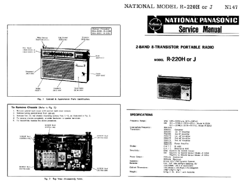 National Panasonic 'Panasonic 8' R-220H; Panasonic, (ID = 1555107) Radio