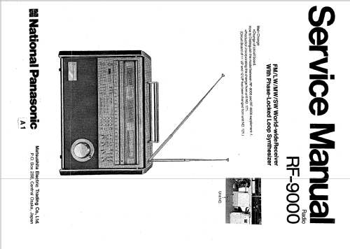 Phase-Locked-Loop Synthesizer RF-9000; Panasonic, (ID = 2389324) Radio